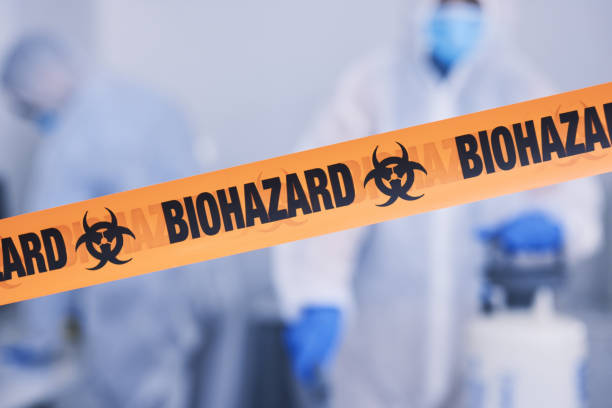 Professional Biohazard Cleanup technician working in Albany, MO